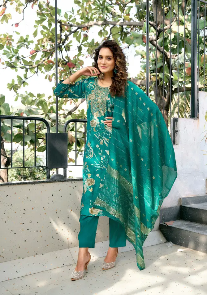 Muskan Vol 7 By Ossm Vetican Silk Kurti With Bottom Dupatta Orders In India